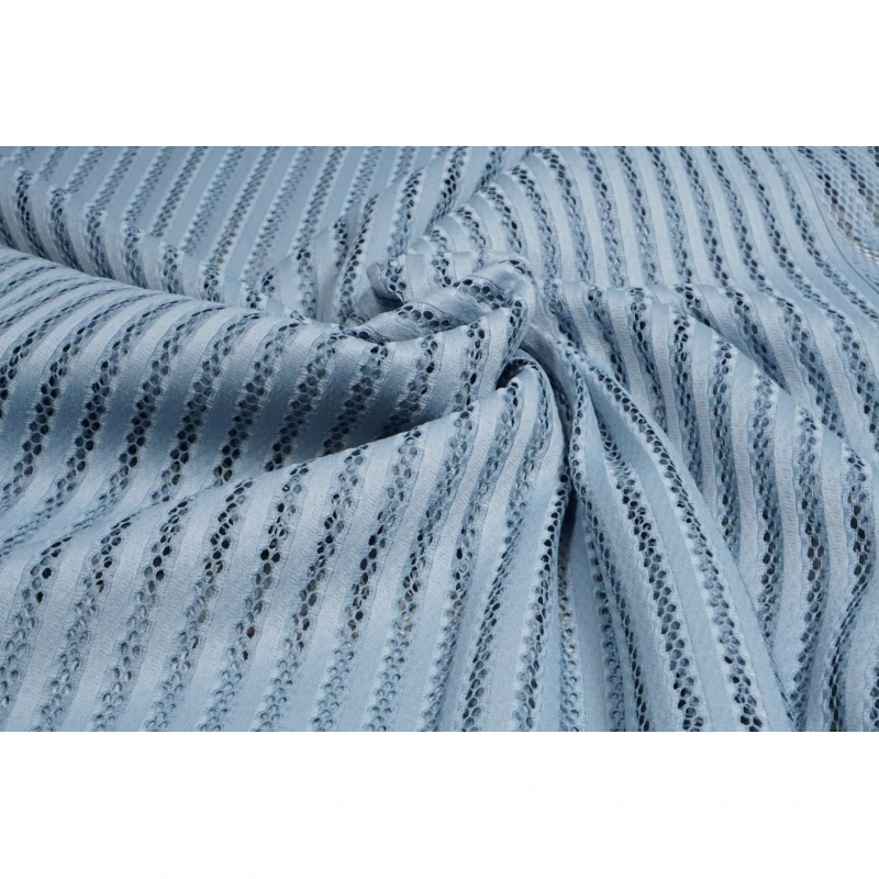 Lace Stripe Lichtblauw