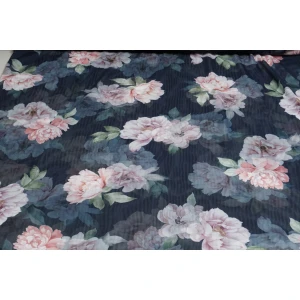 Mesh Bloem Donkerblauw - Afbeelding 2