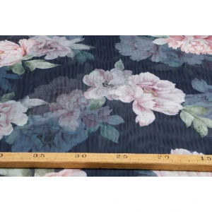 Mesh Bloem Donkerblauw - Afbeelding 3