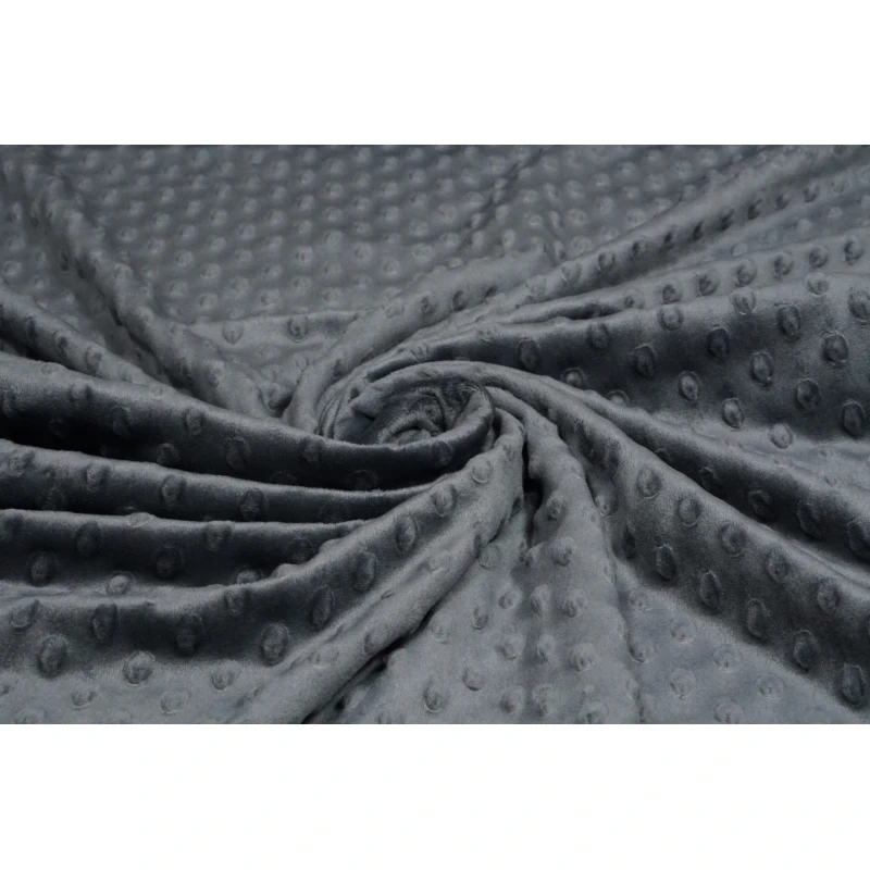 Minky Fleece Donker Grijs