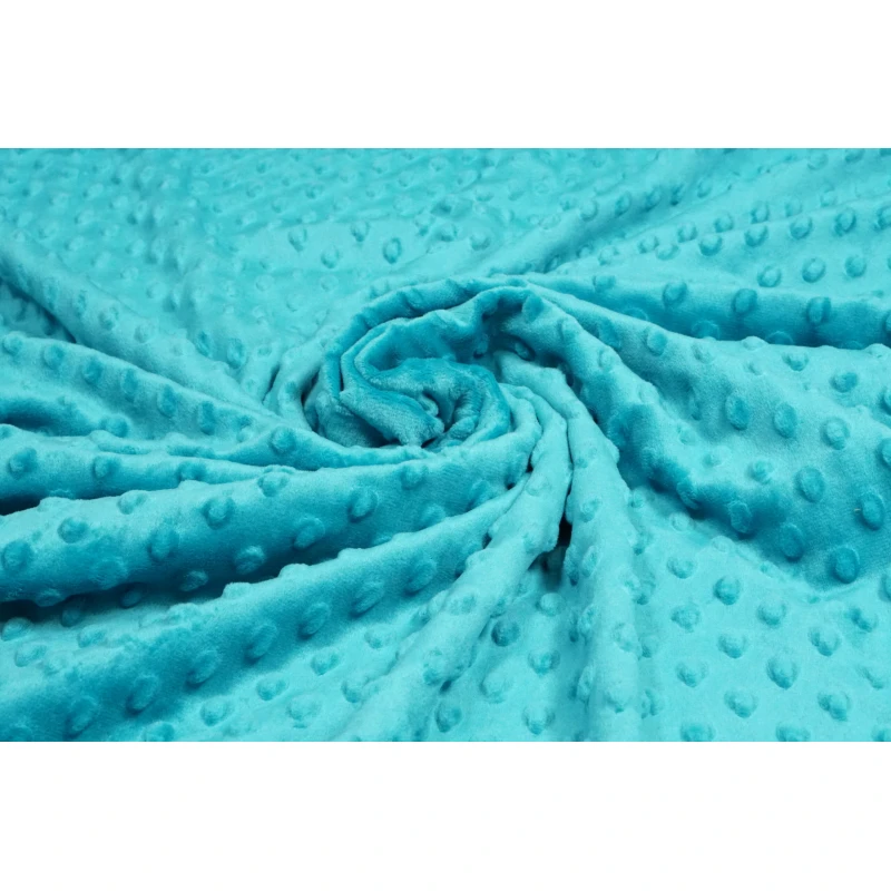 Minky Fleece Aquablauw