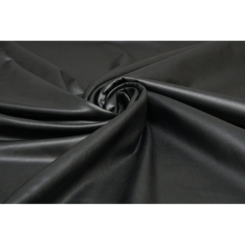 Leather Stretch Velvet Zwart