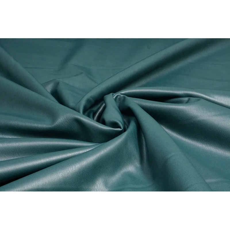 Leather Stretch Velvet Petrol