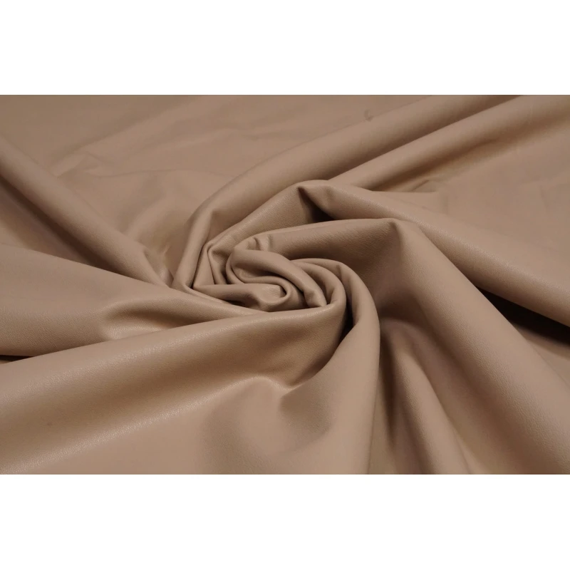 Leather Stretch Velvet Zand