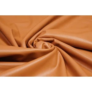 Leather Stretch Velvet Cognac