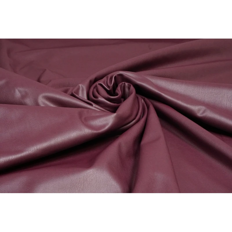 Leather Stretch Velvet Bordeaux