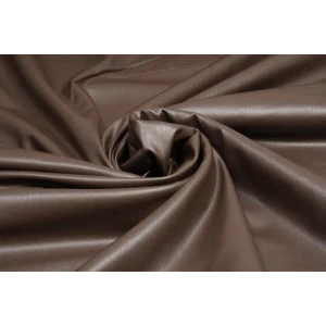 Leather Stretch Velvet Donkerbruin