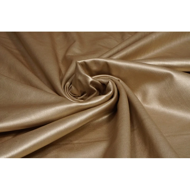 Leather Stretch Velvet Goud