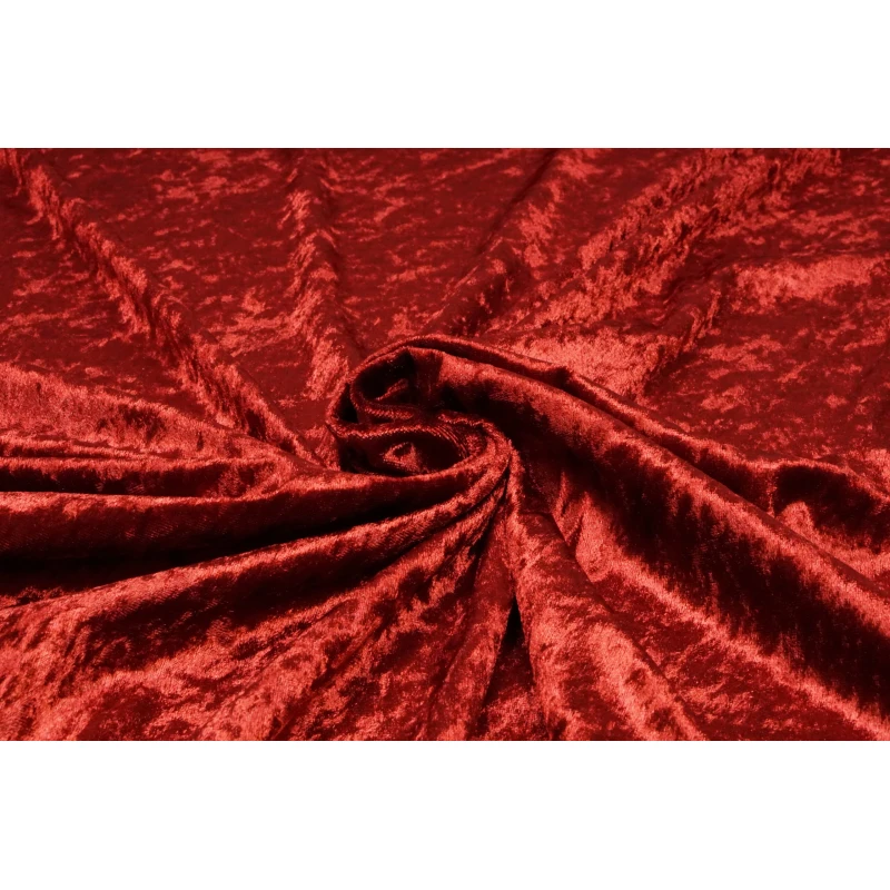 Velours De Panne Donkerrood
