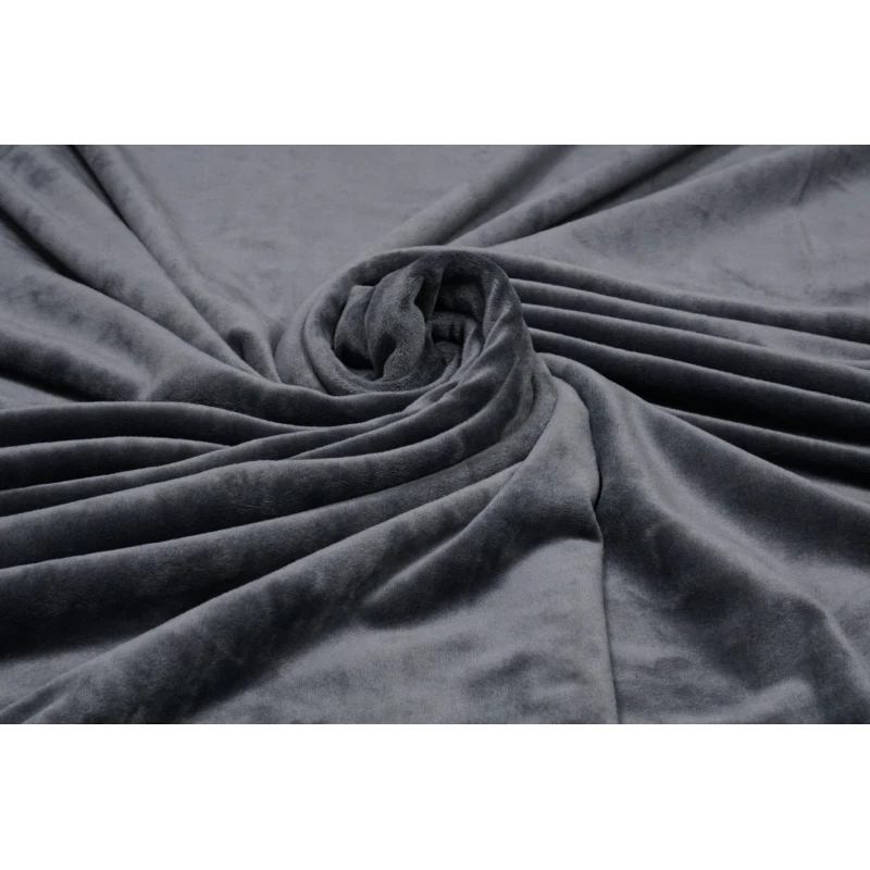 Velvet Stretch Donkergrijs