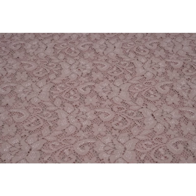 Lichtroze Stretch Kant Met Schulprand - Afbeelding 3