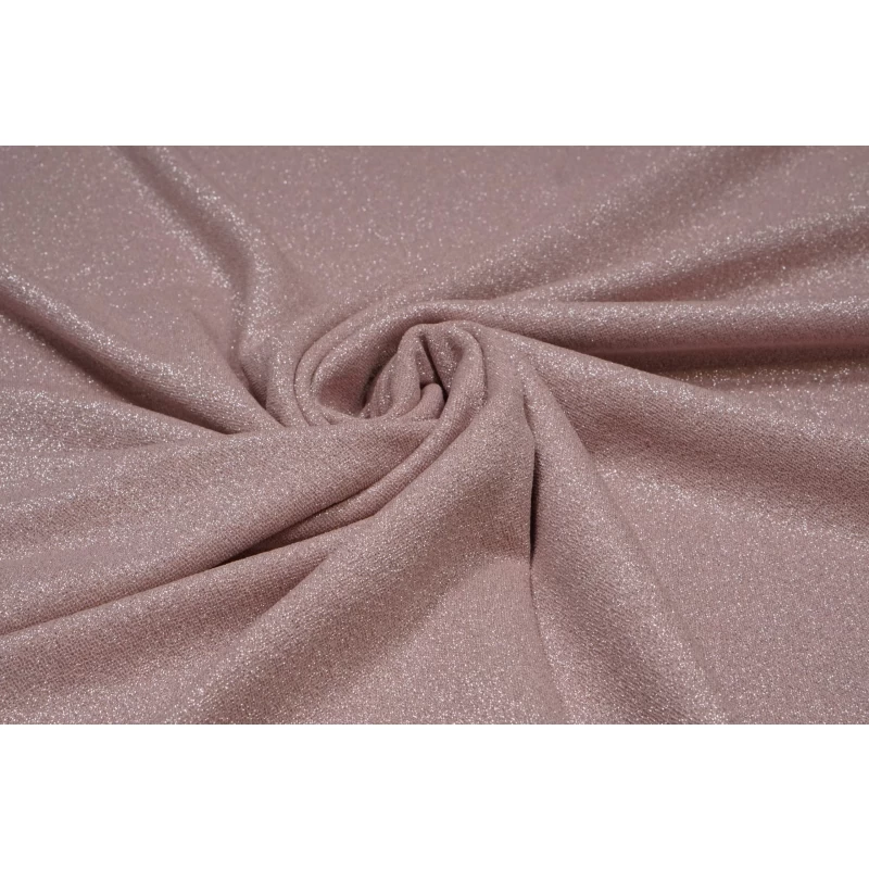 Lichtroze Jersey met Lurex