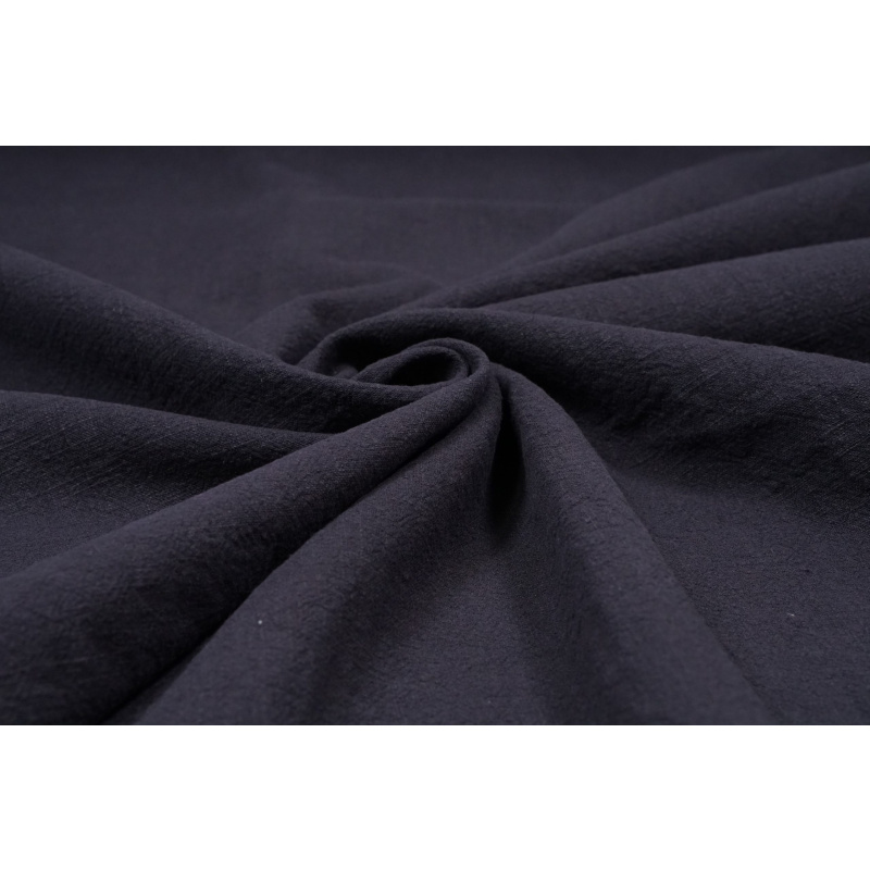 Donkerblauw Stone Washed Linnen
