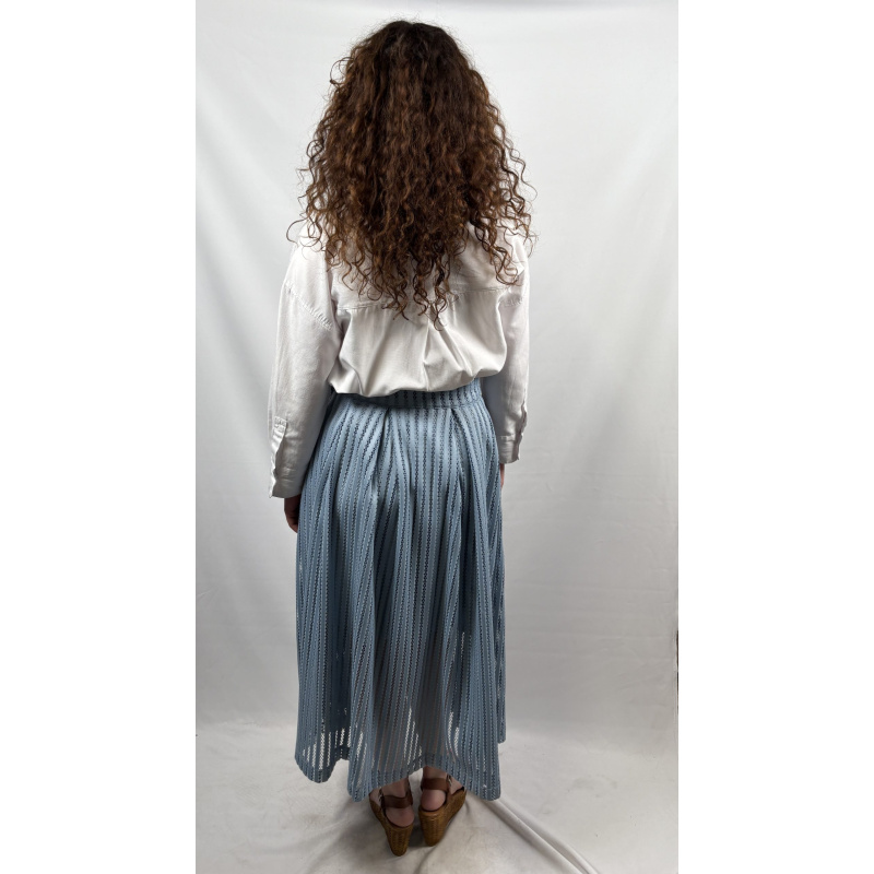 Boenzo Box Pleated Skirt Lace Stripe - Afbeelding 4