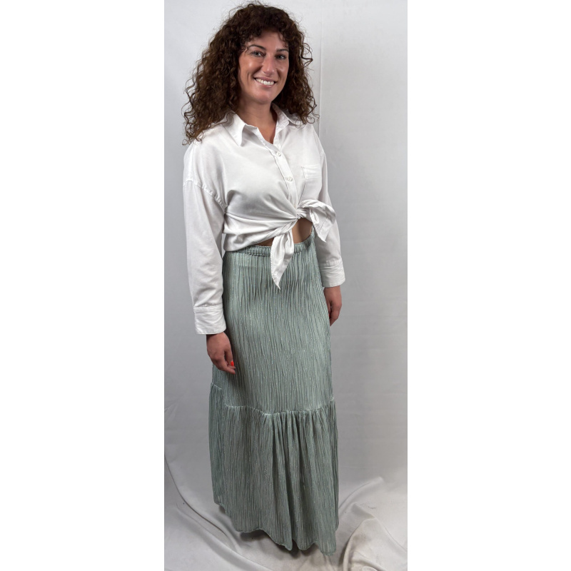 Boenzo Box Romantic Skirt Mintgroen Plissé - Afbeelding 3
