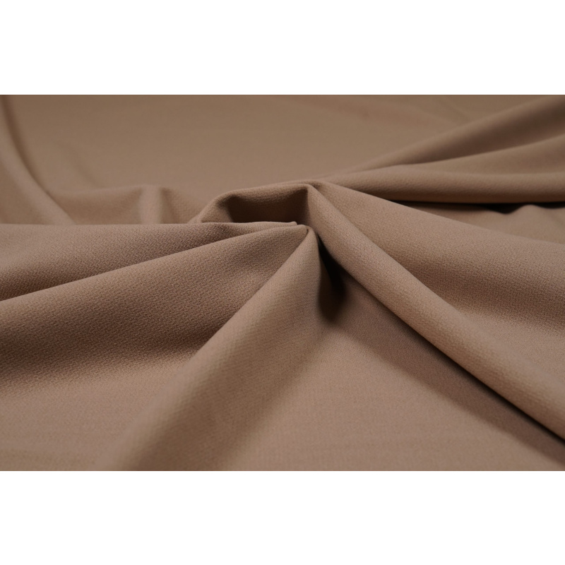 Scuba Crêpe Jersey Donker Beige