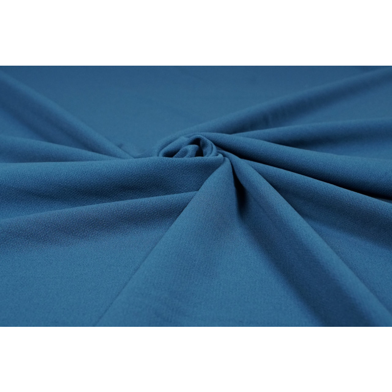 Scuba Crêpe Jersey Petrol Blauw