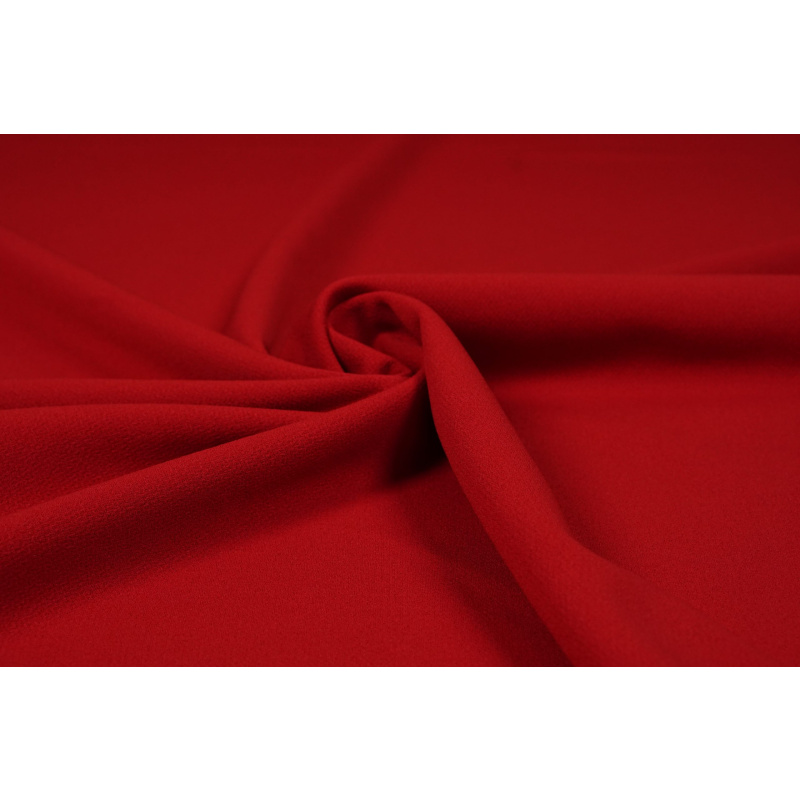 Scuba Crêpe Jersey Donker Rood