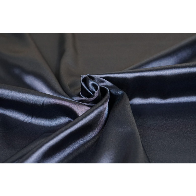 Stretch Satijn Dark Blue