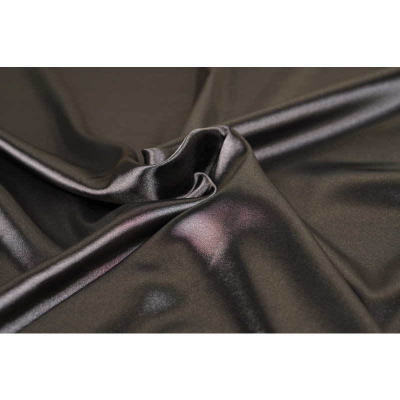 Stretch Satijn Dark Grey