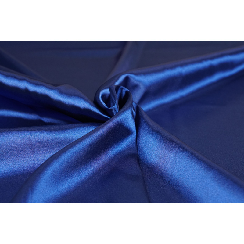Stretch Satijn Cobalt