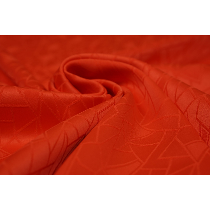Jacquard Stretch Satijn Rood