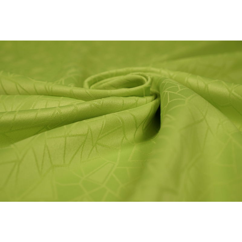 Jacquard Stretch Satijn Lime