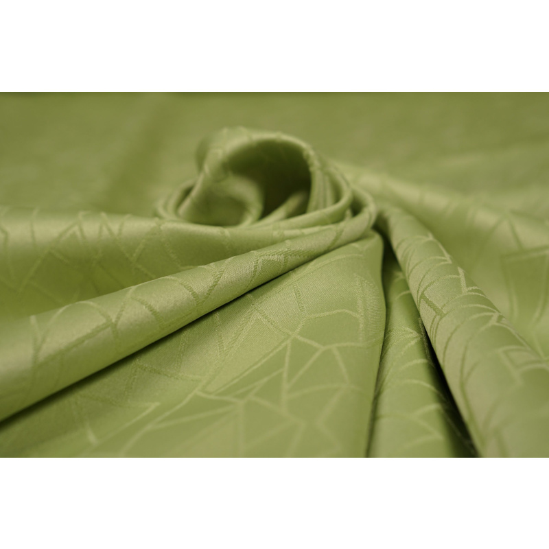 Jacquard Stretch Satijn Zacht Groen