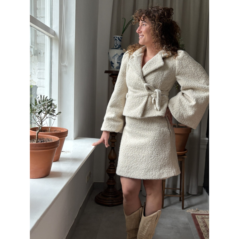 Boenzo Box Bow Tie Jacket Bouclé - Afbeelding 3