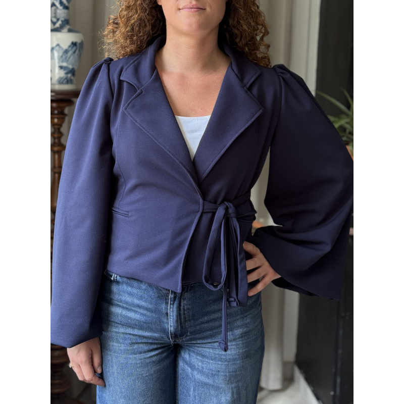 Boenzo Box Bow Tie Jacket Scuba Crêpe Jersey