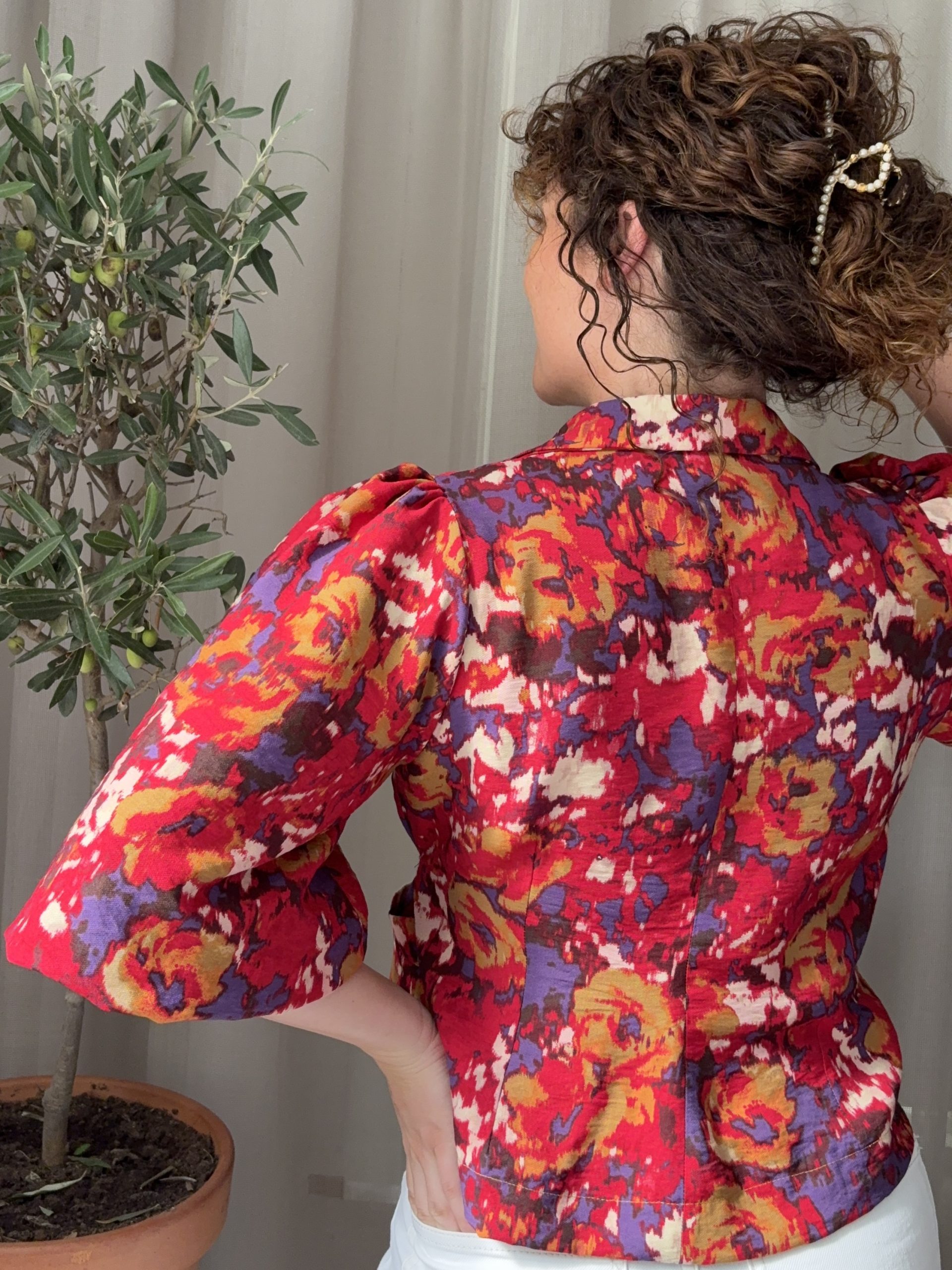 Boenzo Box Bow Tie Jacket Viscose - Afbeelding 3