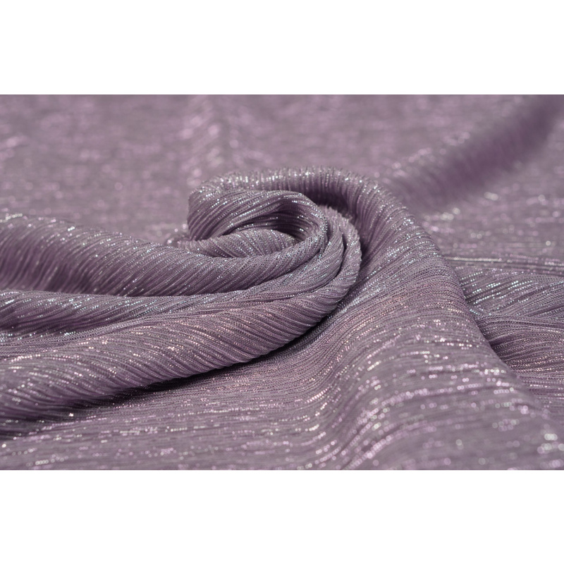 Plissé metallic Lila