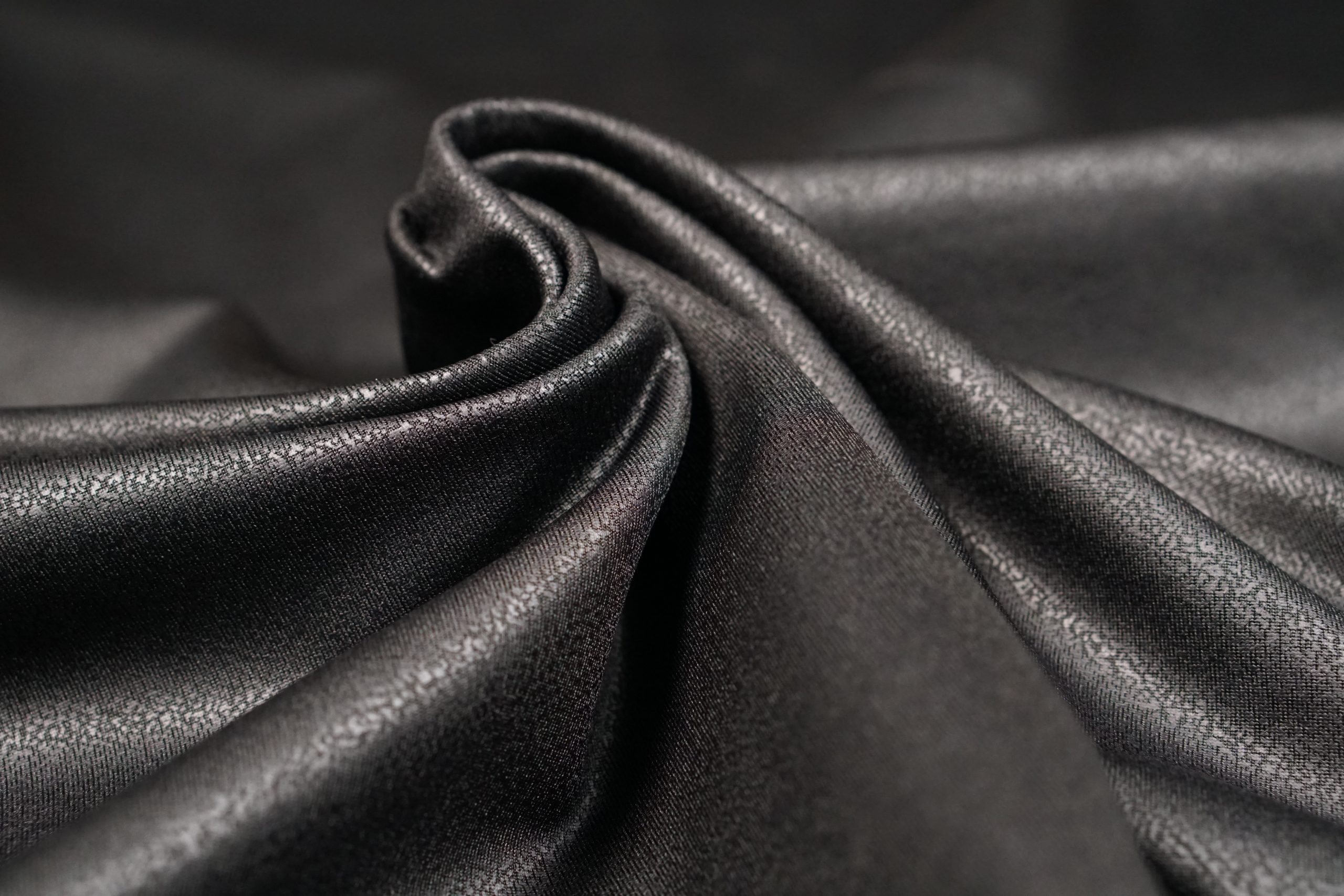 Jersey Leatherlook Zwart