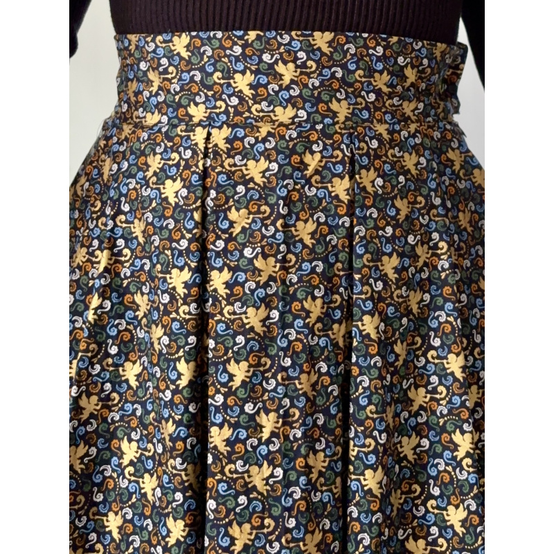 Boenzo Box Pleated Skirt Kerstkatoen