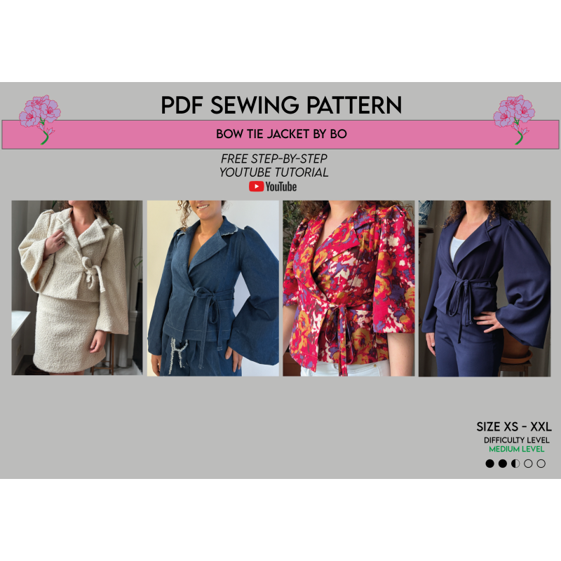 PDF Naaipatroon Bow Tie Jacket