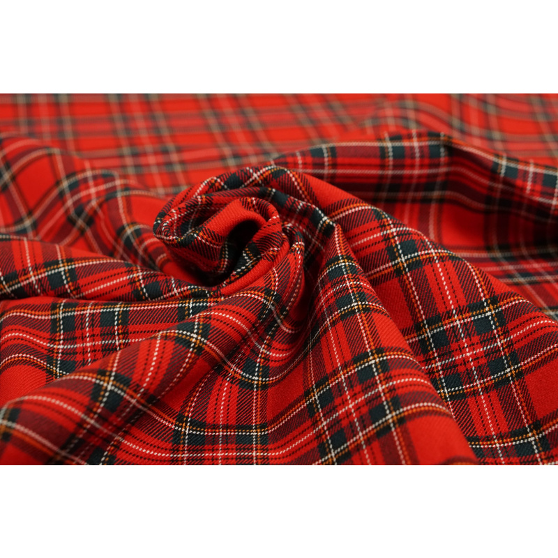 Schotse Ruit Stretch Stewart Rood Klein