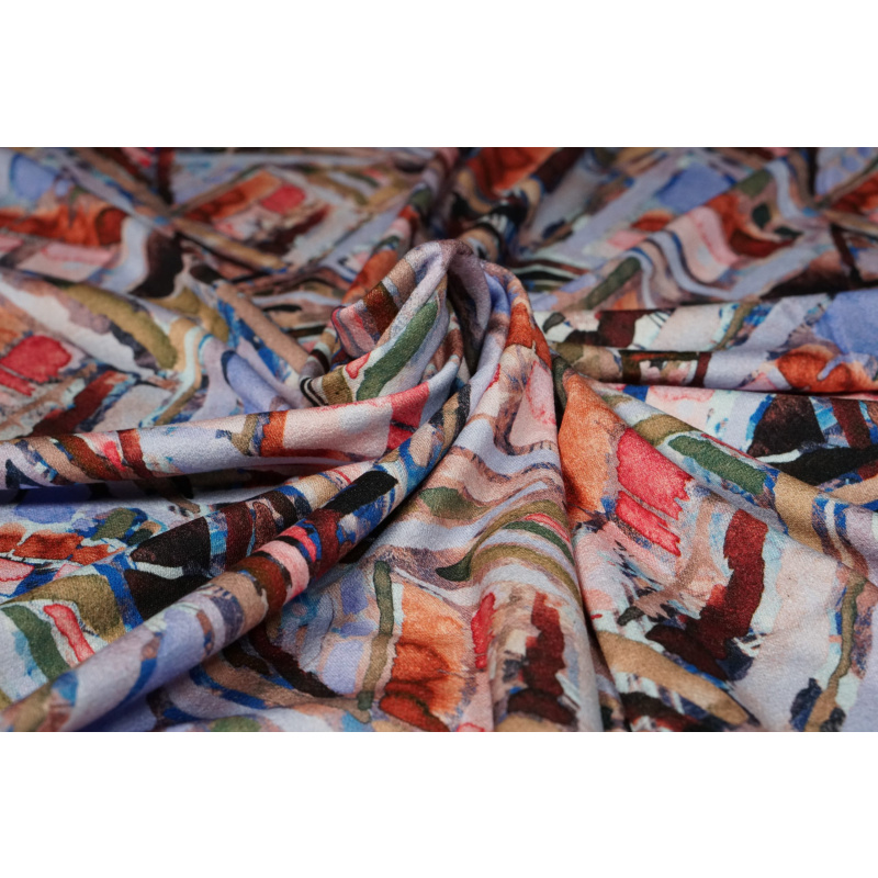 20641/815 Abstract Painted Viscose Crêpe