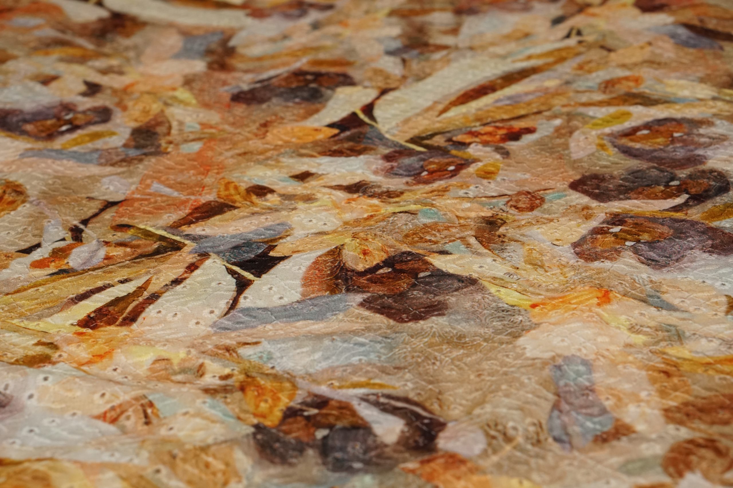 20814/455 Brownmix Cotton Embroidery - Afbeelding 2