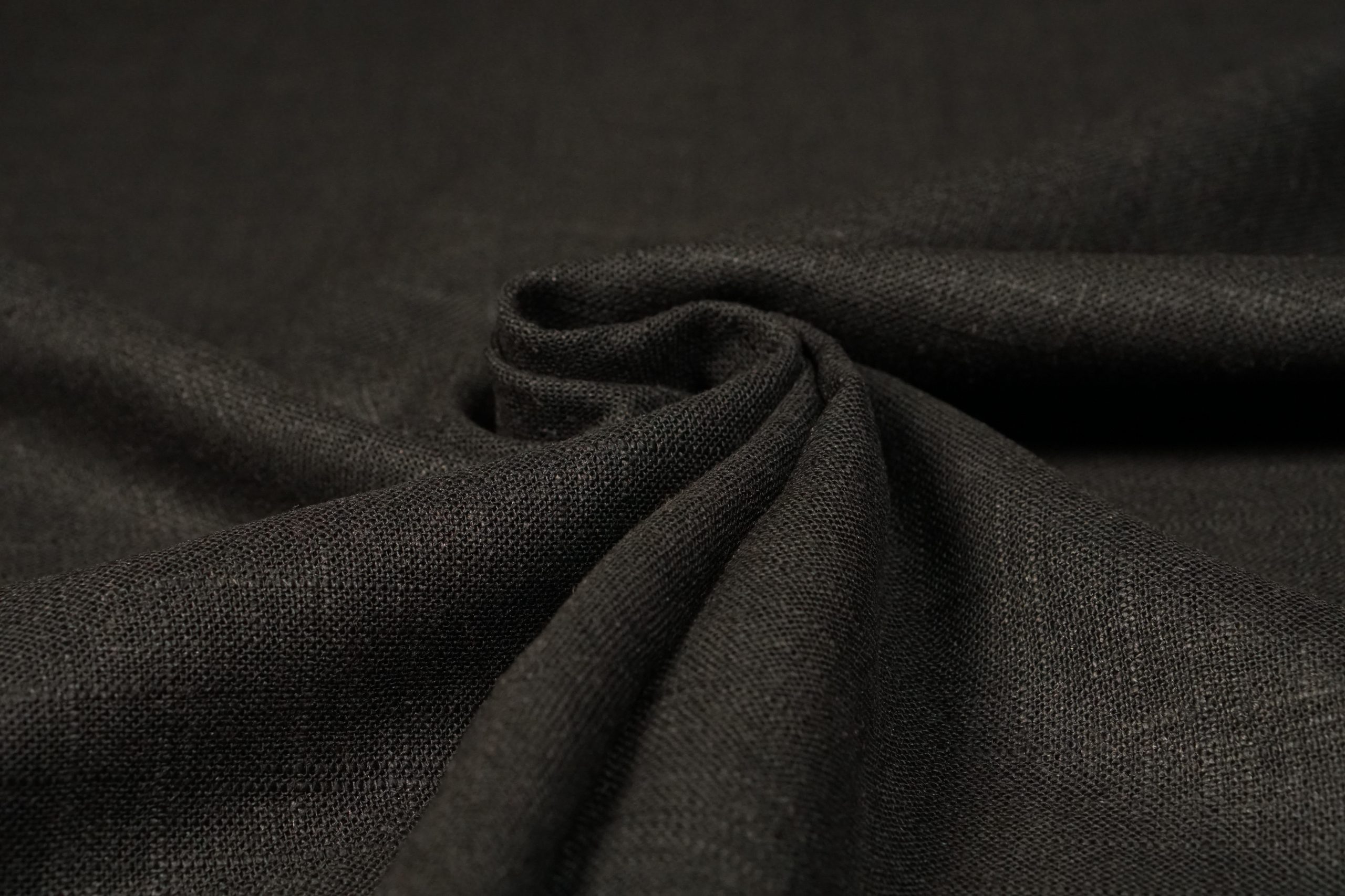 0840/999 Lira Linnen Viscose Zwart